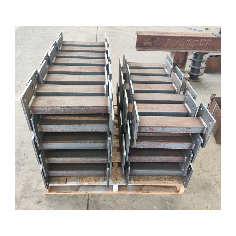 Hot Dip Galvanized Steel H I Beam Welded Base Plate Steel Post Fabrication