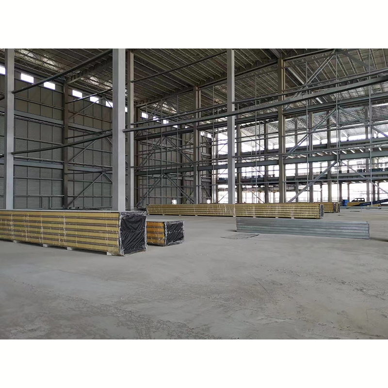 Modern Prefabricated Steel Structure Building Metal Space Frame for Factory Prefab Warehouse House Supermarket Sandwich Panel