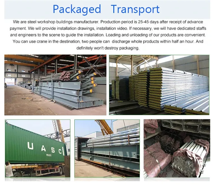 Steel Shed Metal Construction Frame Workshop Warehouse Prefabricated Building Steel Structure