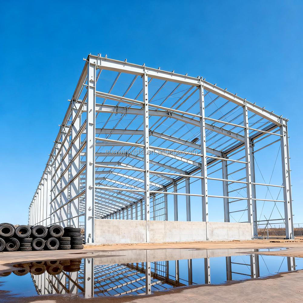Light Steel Frame House Office Building Factory Plant Customized Design Steel Structure Workshop With Mezzanine