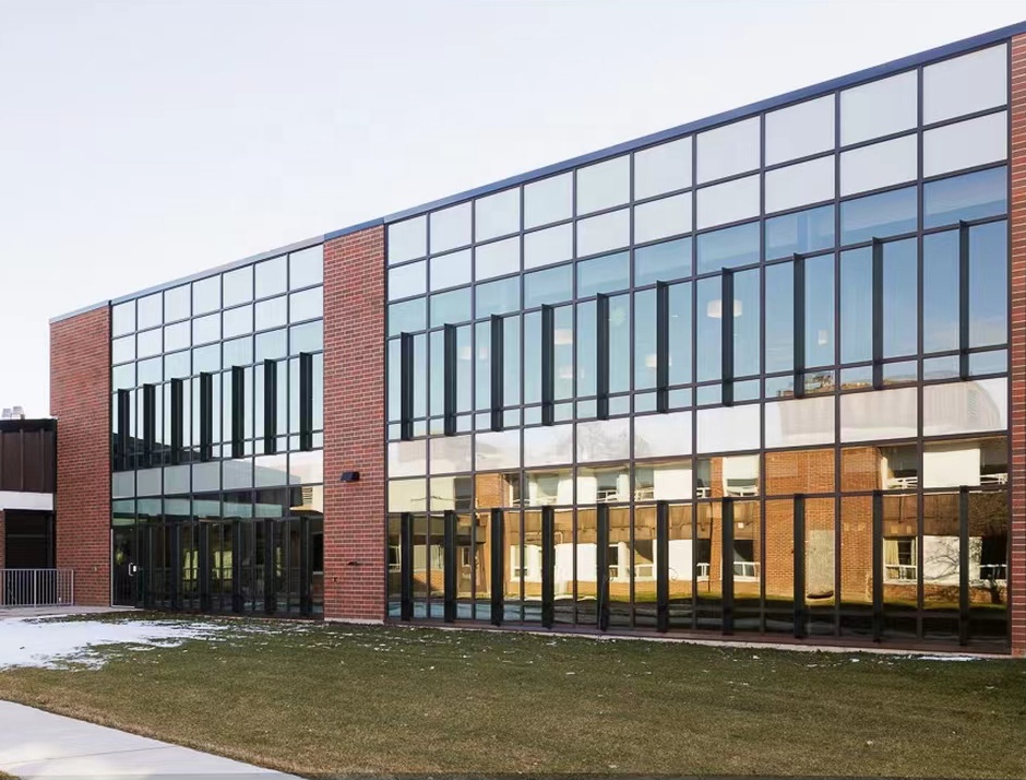 Modern Energy Saving Factory Direct Building Exterior Mirror Glass Aluminum Curtain Walls Window Unitized Curtain Wall