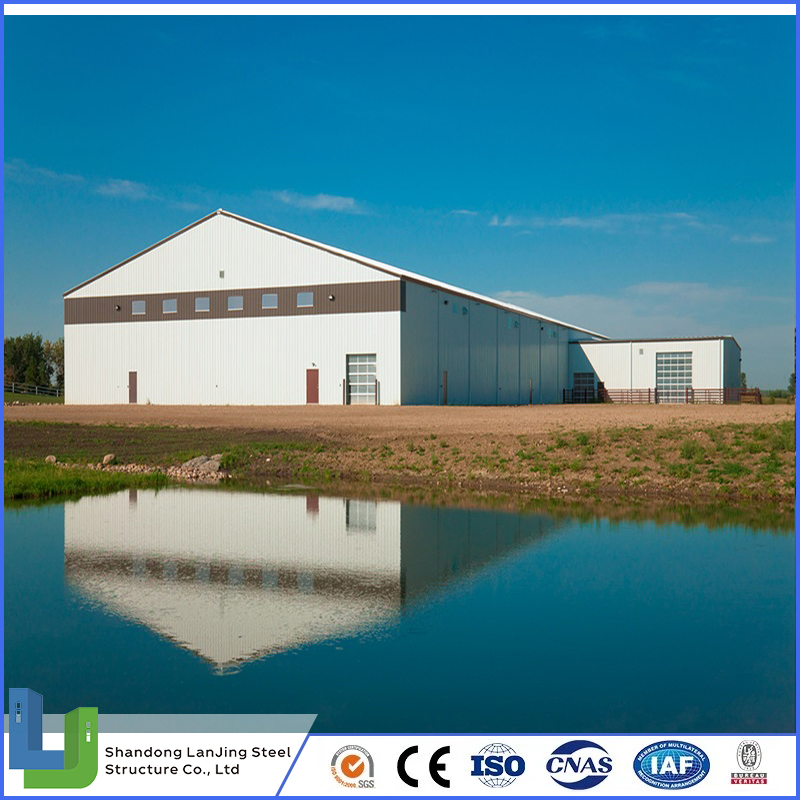 Prefabricated Steel Structure Construction Industrial Building for Warehouse Workshop Hanagr Garage Steel Structure Homes