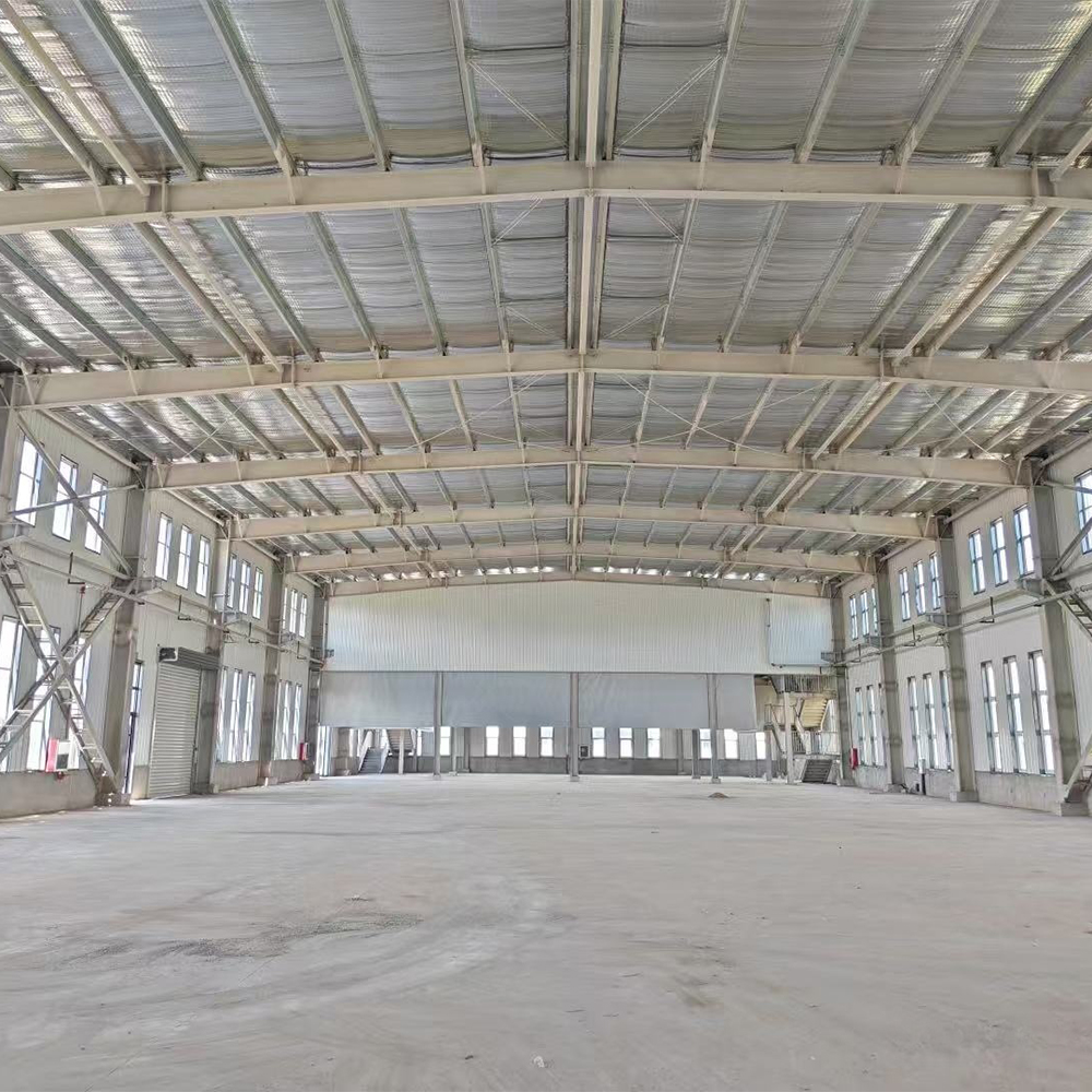 Light Sandwich Panel Prefabricated Galvanized Steel Structure Metal Frame Storey Workshops &amp; Plants Steel Structure Buildings