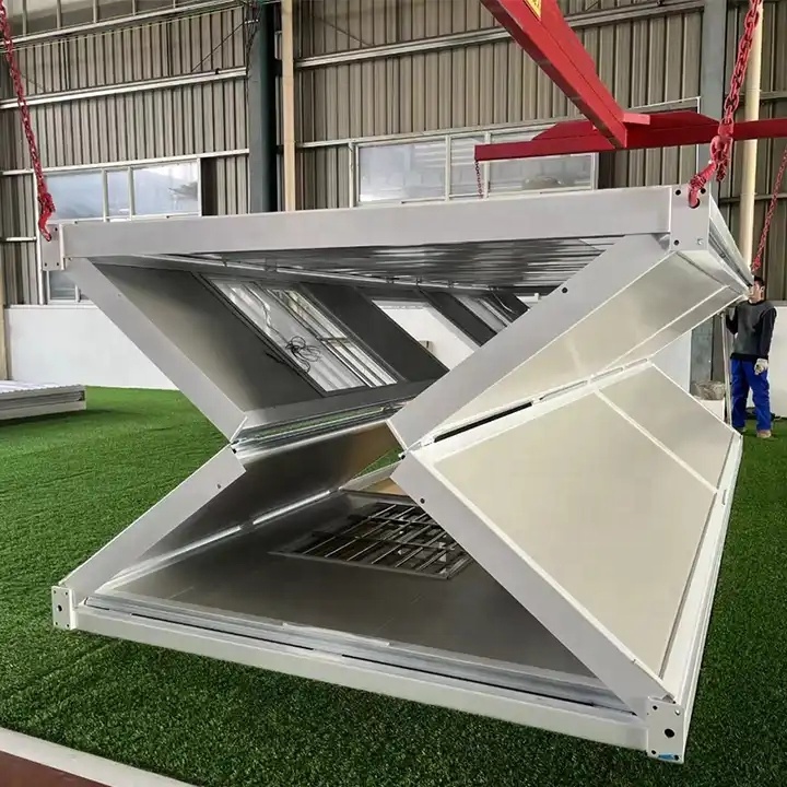 20ft Modular Container House Foldable Prefab Office Steel And Sandwich Panel Storage Box For Mining Camps