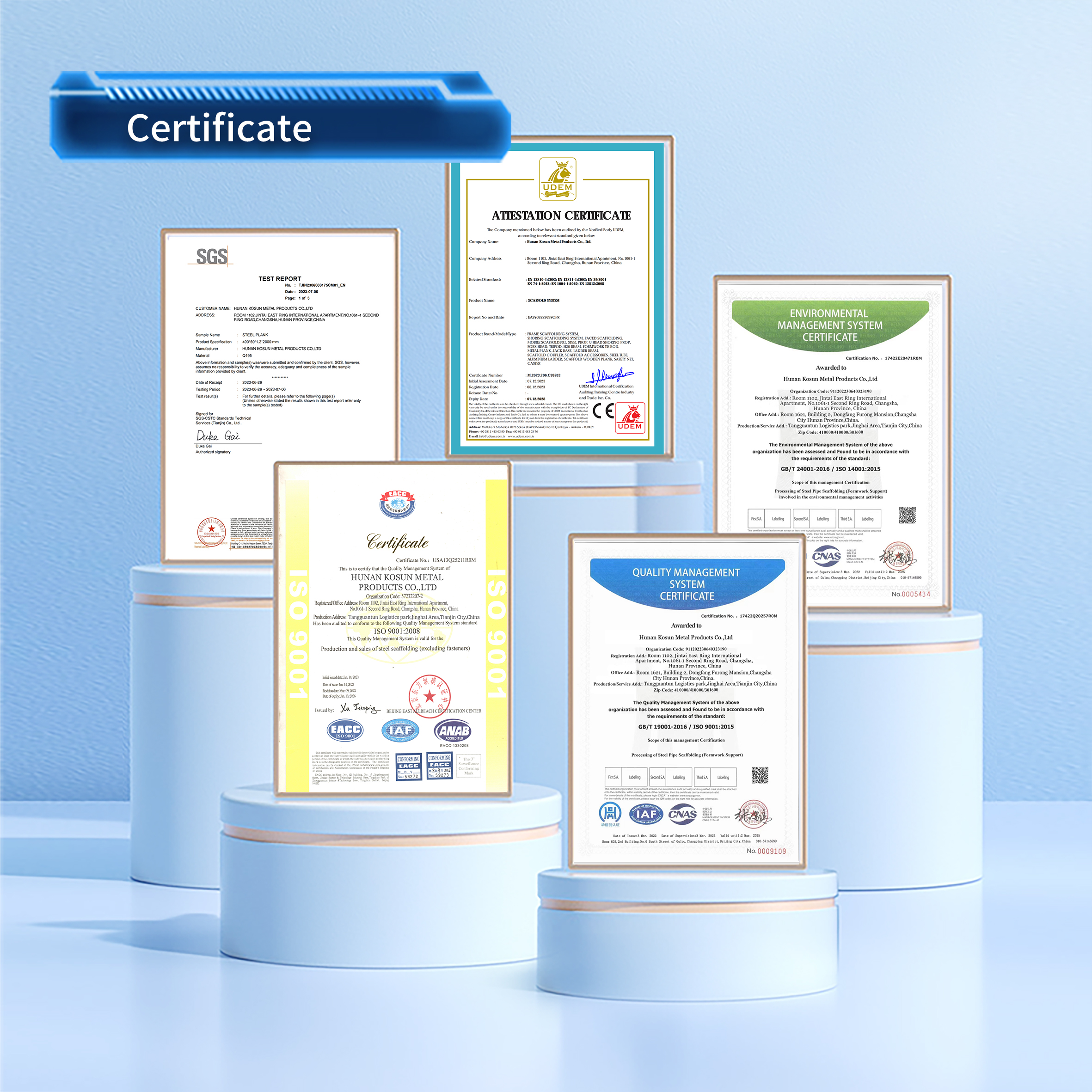 Certifications Quality Standards