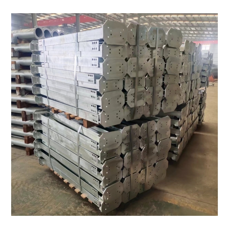 Hot Dip Galvanized Steel H I Beam Welded Base Plate Steel Post Fabrication