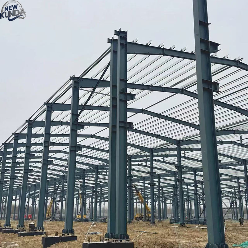 High Quality Prefabricated Light Steel Structural Pipe Tube Truss Frame Hot Dip Galvanized Roof Shed Modern Exhibition Hall