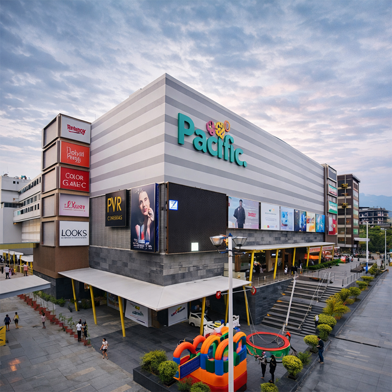 Residential Commercial Building Three Storey Office Buildings Steel Structure Prefabricated Glass Shopping Center
