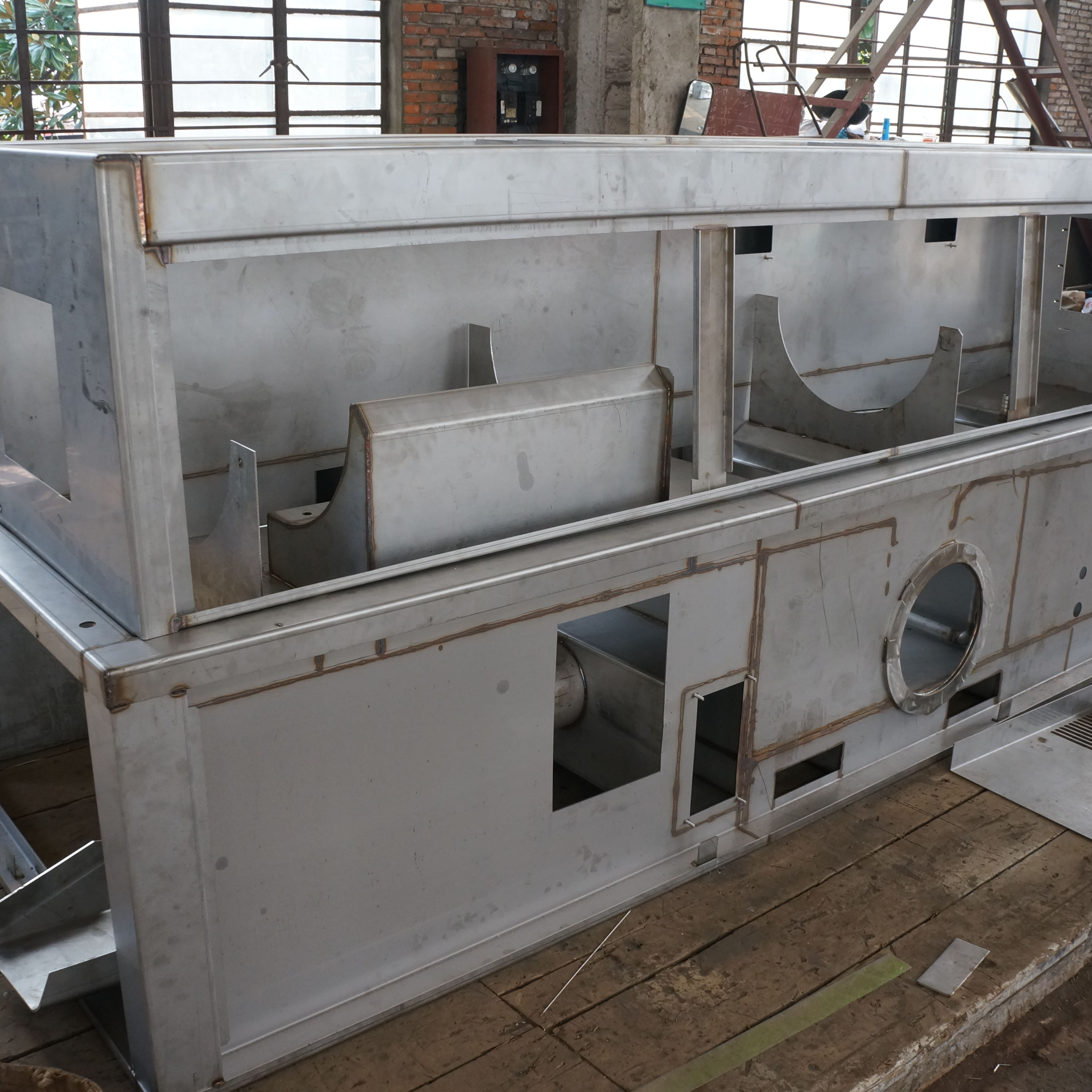 OEM Custom Heavy Duty Industrial Frame Fabrication Large Scale Steel Structure Welding Part Service