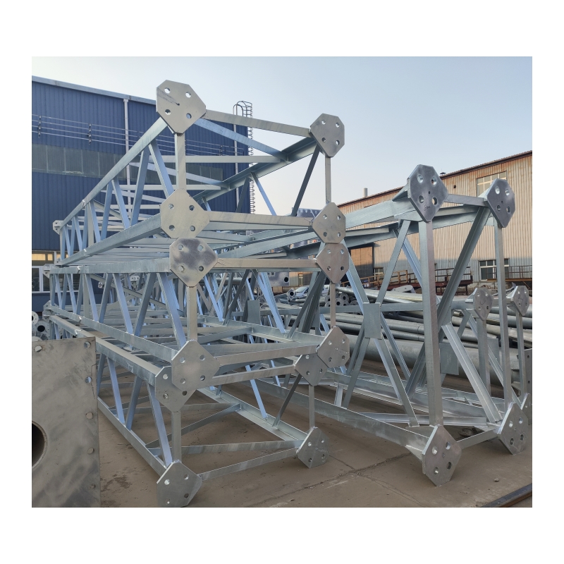 Custom Steel Structure Welded Steel Pipe Fabrication Hot Dip Galvanized Steel Truss