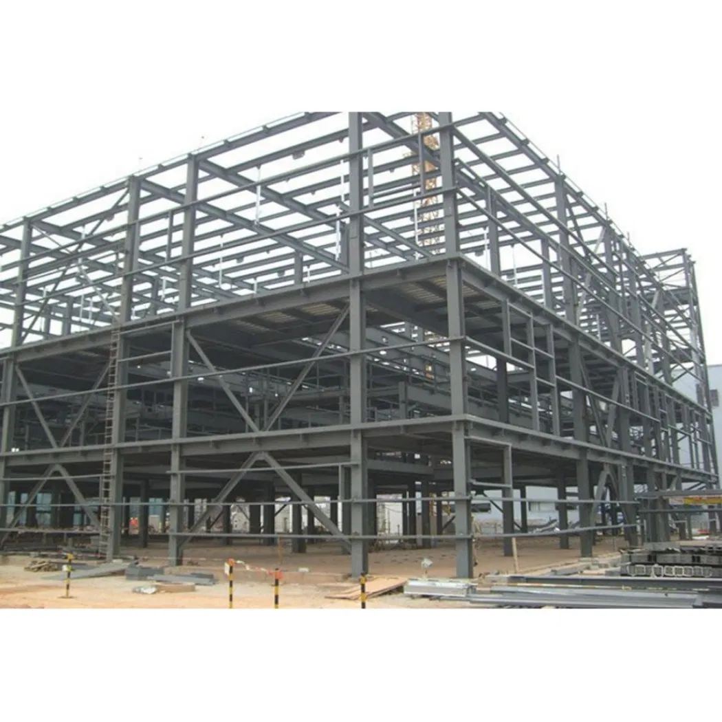 Modern Design Style Prefabricated High-Rise Multi-Storey Steel Structure Building for Office House Garage Shed or Supermarket
