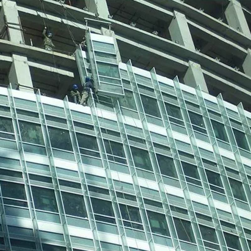 Advanced Prefabricated Unitized Glass Curtain Wall System,Thermal Break Technology for High Rise Commercial Buildings Single