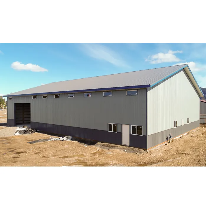 1000 Square Meter Prefabricated Ready Made Steel Structure Warehouse Building for Food Factory