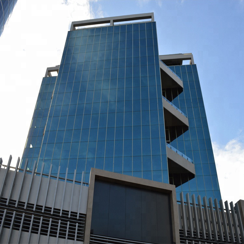 Double Triple Glazed Cladding Exterior Facade Unitized Stick Frame Spider System Price Glass Curtain Wall