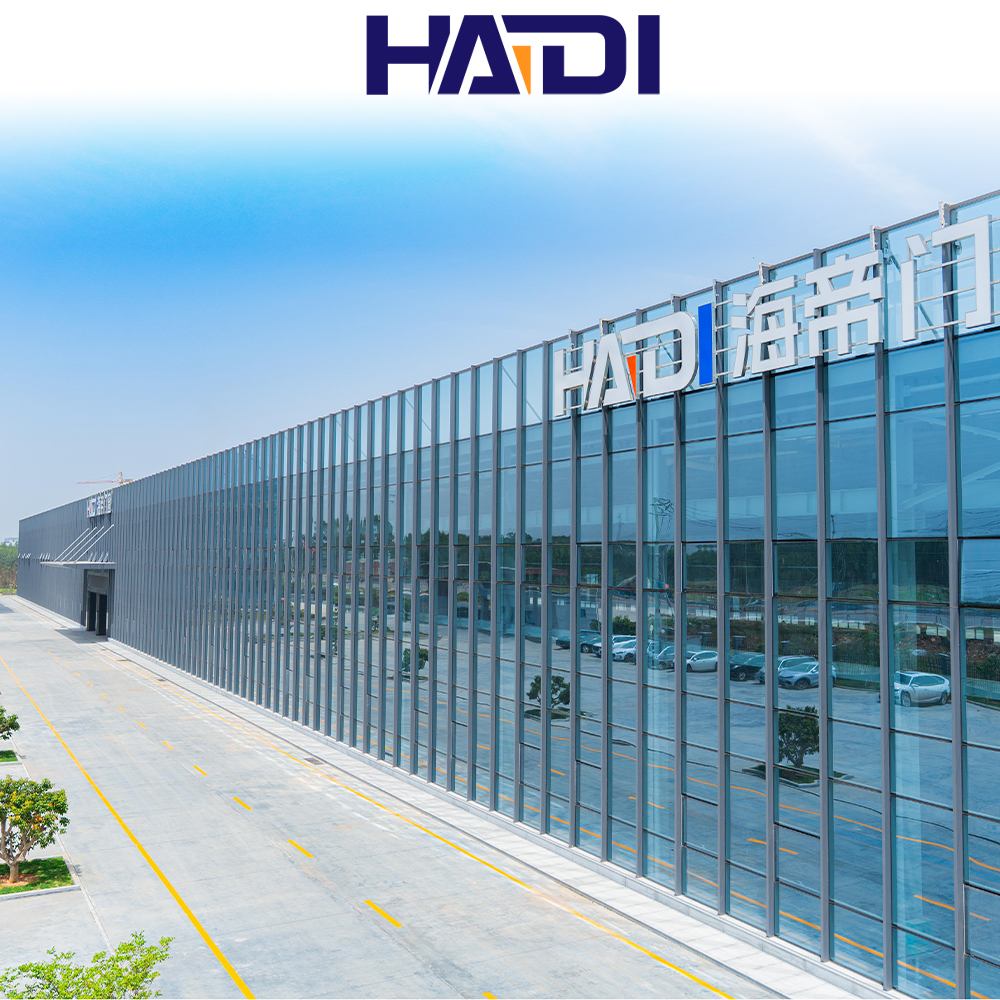 HAIDI Commerical Durable Aluminum and Glass Triple Double Glaze Lowe Glass Facade Unitized Curtain Wall