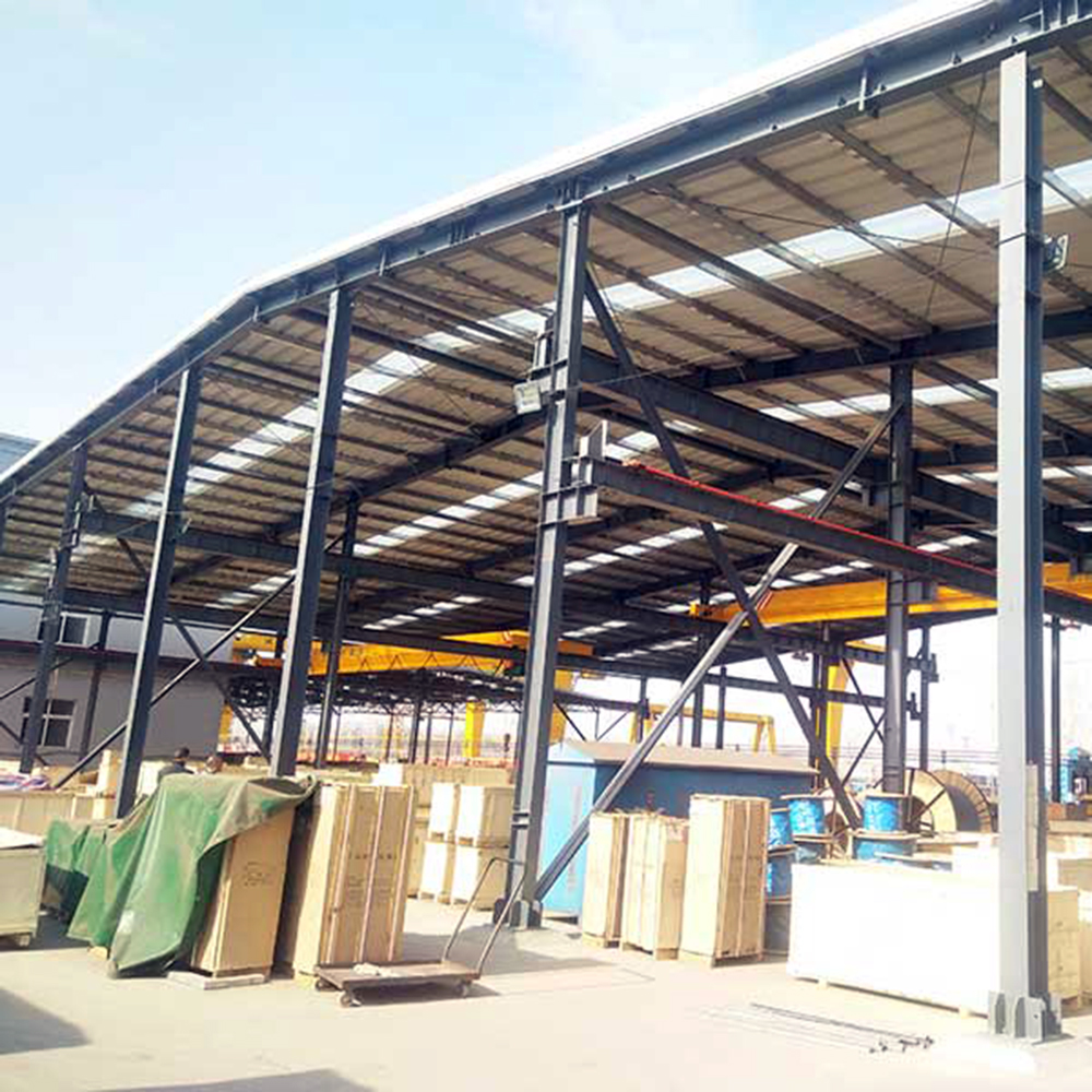 Modern design prefabricated structural steel warehouse structural steel beams and column light steel structure