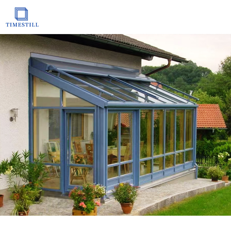 Luxury Wintergarten 6063 T5 Aluminum Profile Garden House Sun Room With Sliding Glass Door