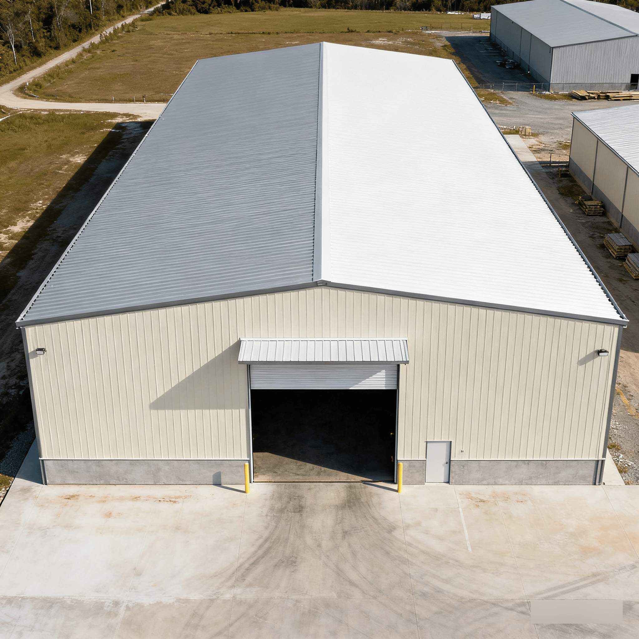 Quick Installation Heavy-Duty Large-Span Grid Prefab Steel Structure Industrial Buildings for Warehouse Workshop Welding Cutting
