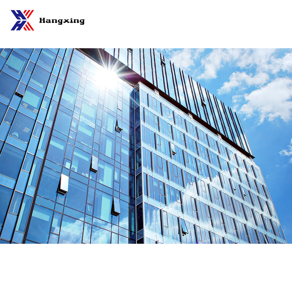 Hangxing Modern Unitized Glass Curtain Wall High-rise Building Eco-Friendly Energy Efficient Exterior Hotel Villa Outdoor Hall