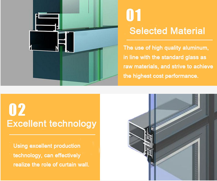 Aluminium profile section