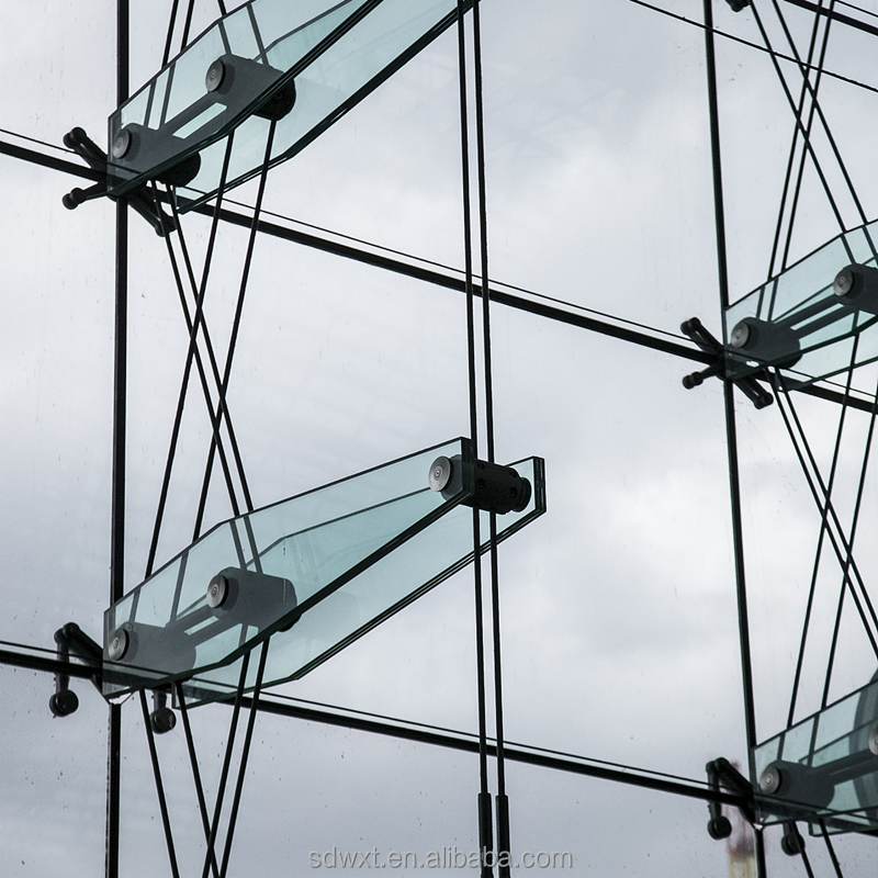 Building Facade Aluminum Glass Built Curtain Wall Hidden Capped Spandrel Unitized Facade