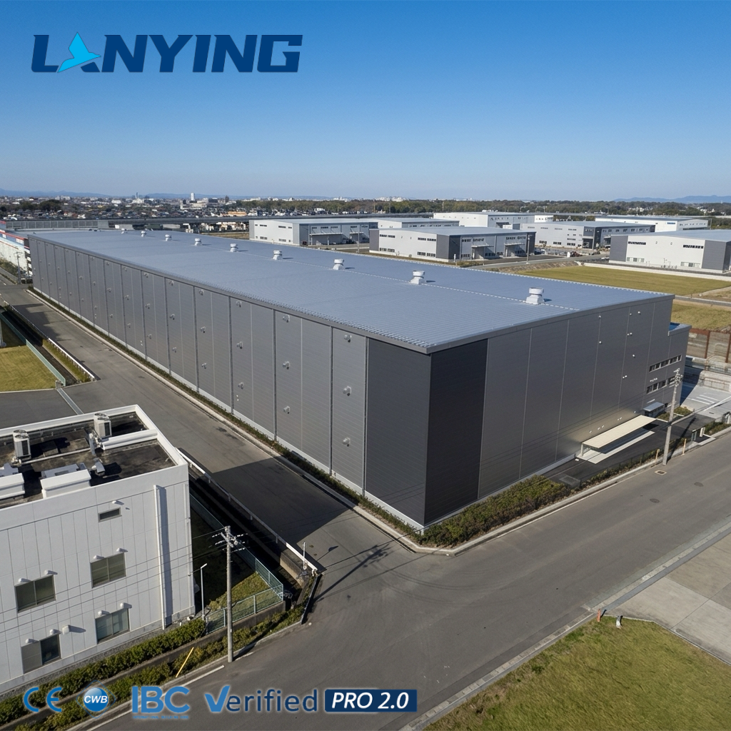 ISO9001:2008 Certified ASTM Standard Light Modern Prefab Steel Frame Building Welding For Commercial Shopping Malls Warehouses