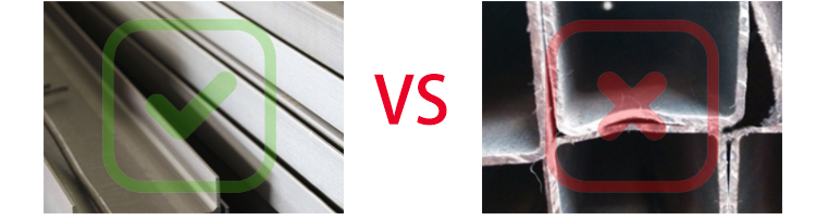 Surface finish comparison