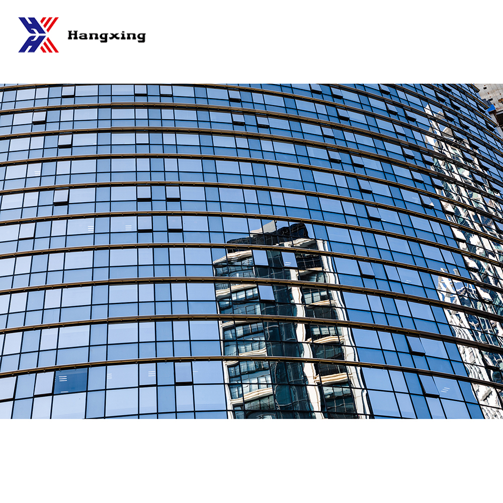 Hangxing Modern Unitized Glass Curtain Wall High-rise Building Eco-Friendly Energy Efficient Exterior Hotel Villa Outdoor Hall