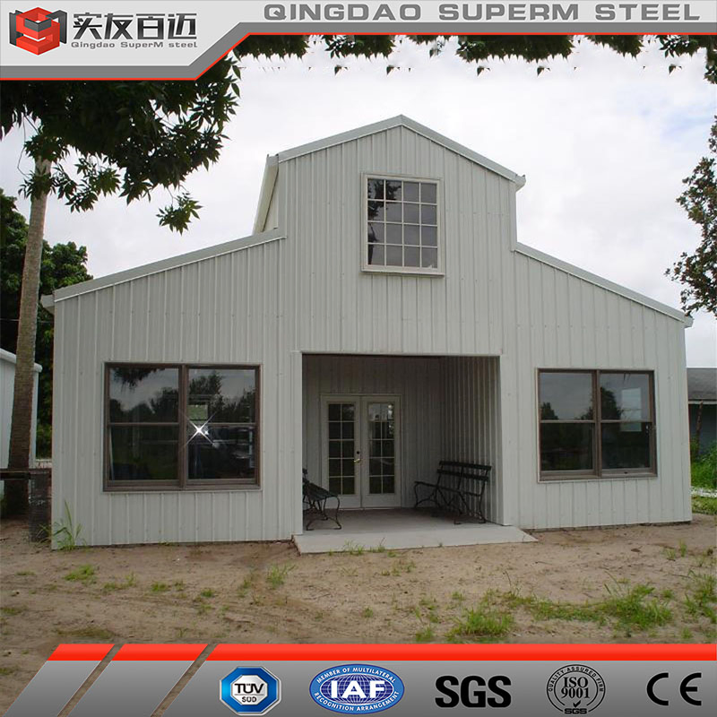Prefab Steel Structure House Insulated Metal Barn Building Prefabricated Home Barndominium