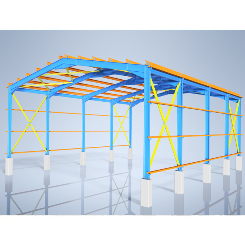 Commercial Prefabricated Light Steel Structure Building with Welding & Cutting Services Customizable Size 50-70 Year Life Span