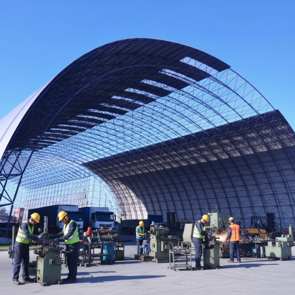 Quick Installation System with Cost-Effective Construction Clear Span Steel Frame for Sports Hall
