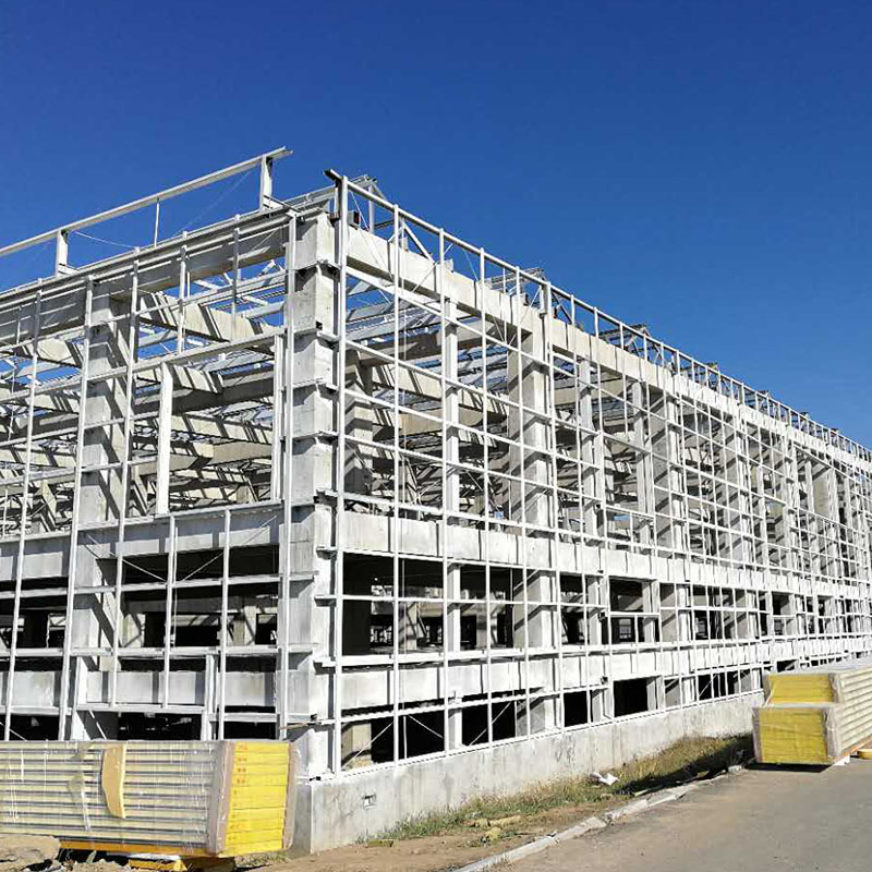 Modern Steel Structure Space Frame Workshop Roof Truss System with Galvanized H-shape Beams and Hot Dipped Galvanizing