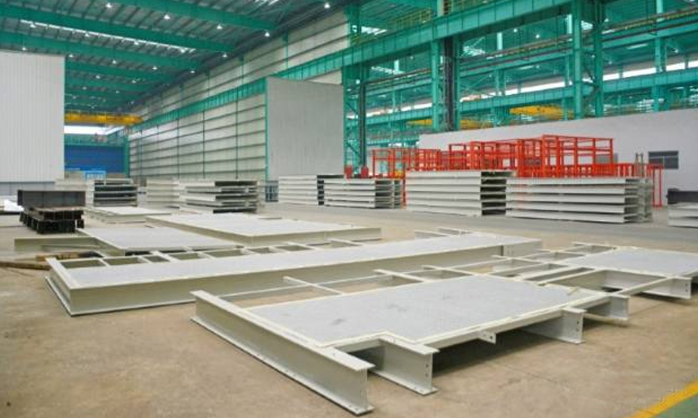 I beam / H beam assembly partition