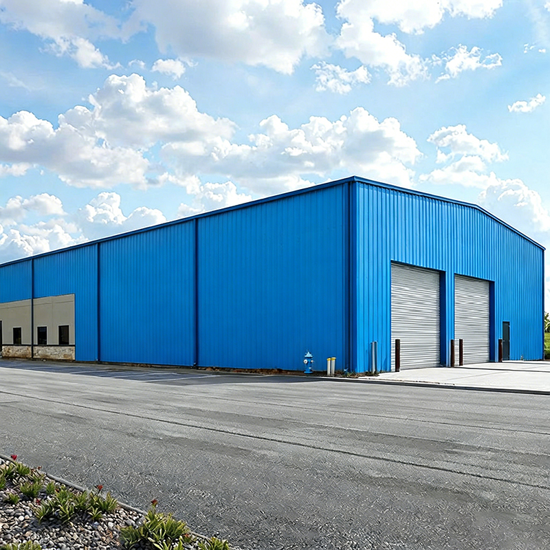 Large Capacity Prefab Steel Structure Logistics Warehouse Durable Galvanized Metal Frame Building