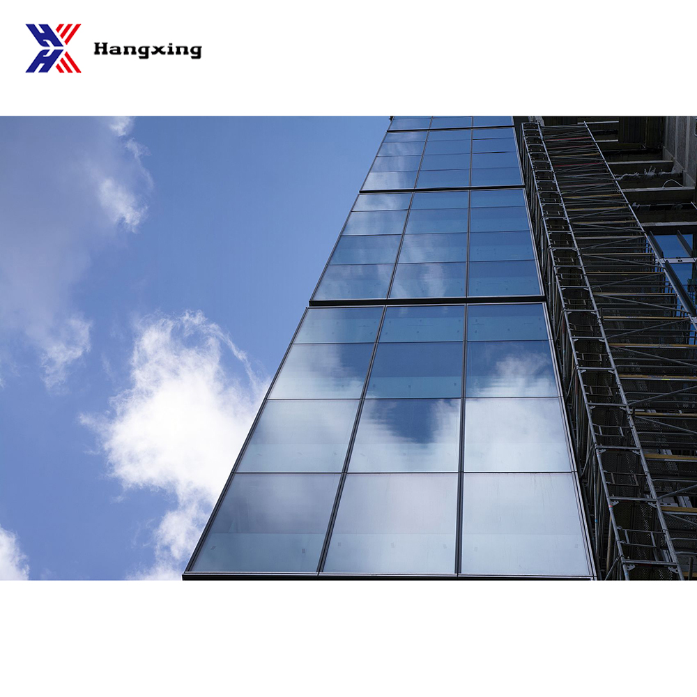 Hangxing Modern Unitized Glass Curtain Wall High-rise Building Eco-Friendly Energy Efficient Exterior Hotel Villa Outdoor Hall