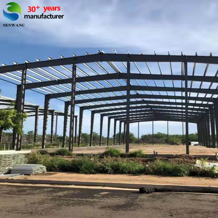 Prefabricated I Steel Column Q355 Quality h Beams Warehouse with Single Span Structural Building