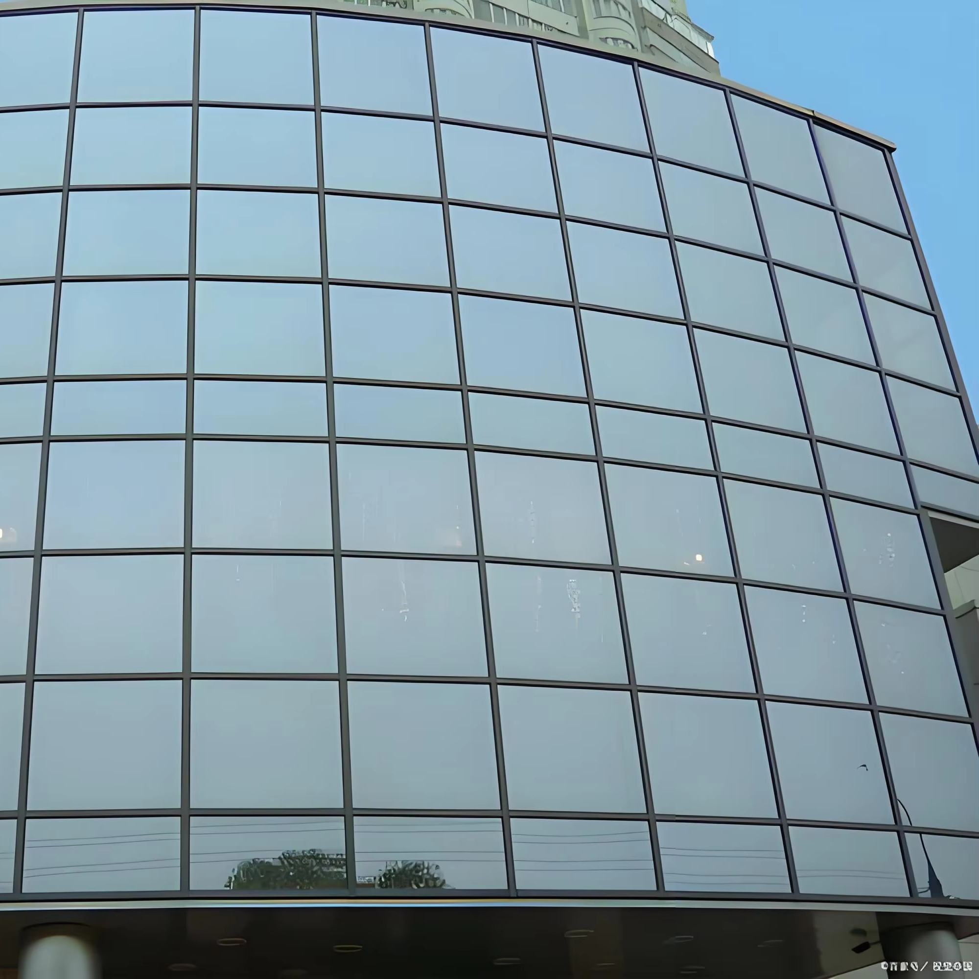 Glass Curtain Wall Customized Commercial Unitized Skyscraper Aluminum Windows System Glass matrix Curtain Wall