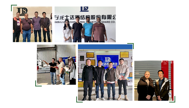 Customer visiting factory