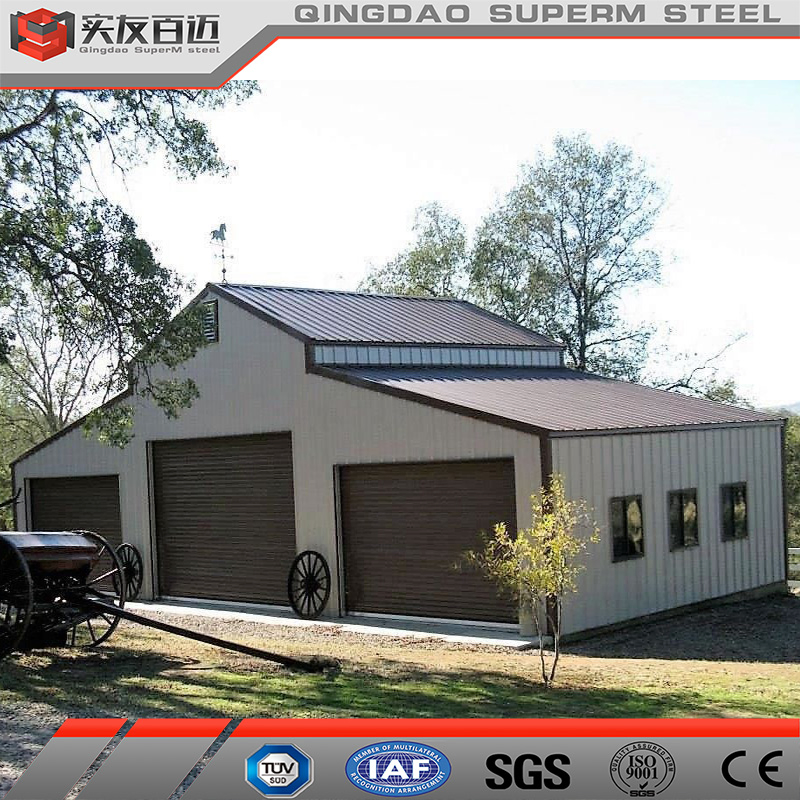 Prefab Steel Structure House Insulated Metal Barn Building Prefabricated Home Barndominium