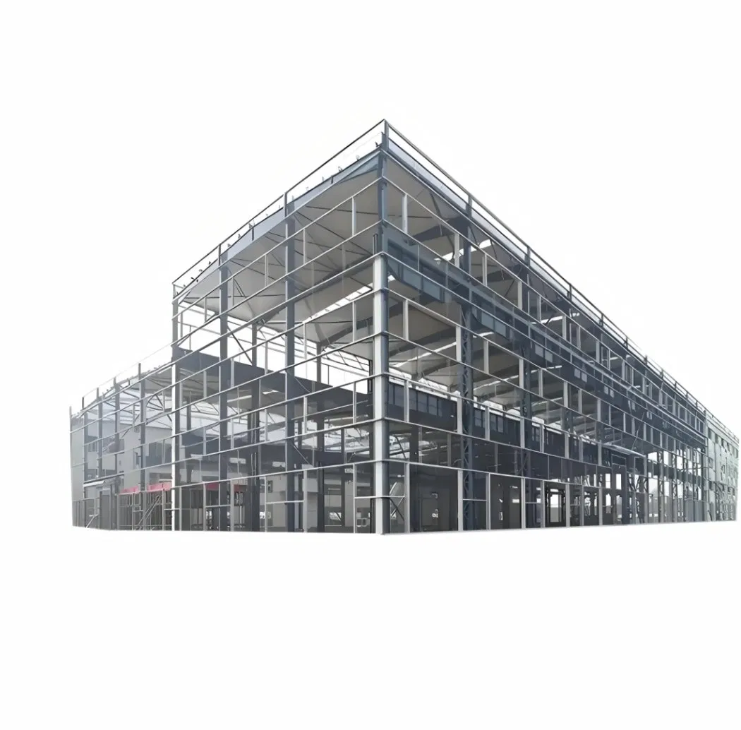 Modern Design Style Prefabricated High-Rise Multi-Storey Steel Structure Building for Office House Garage Shed or Supermarket