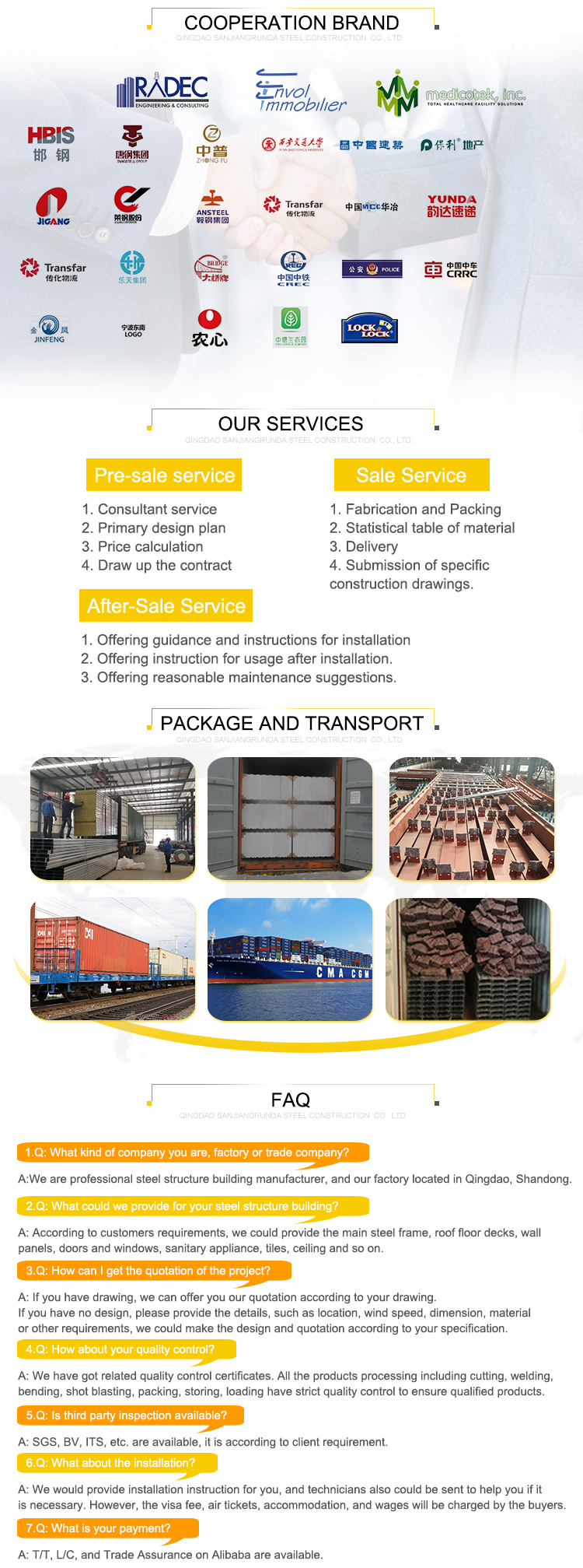 Modular Prefabricated Industrial Steel Structure High Rise Building