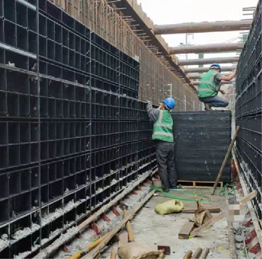 Pp/pvc Plastic Formwork for Construction Reuse 50-100 Times Column Wall Beam Panel for Concrete Shuttering Sheet