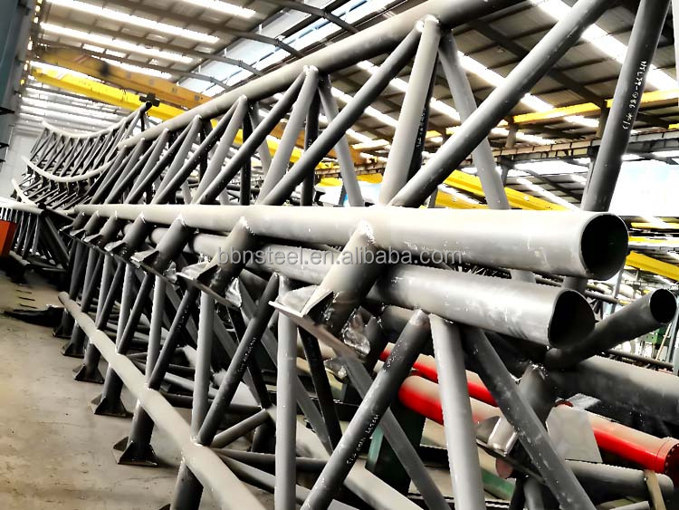High Quality Prefabricated Steel Structural Pipe Tube Truss Frame Roof Shed