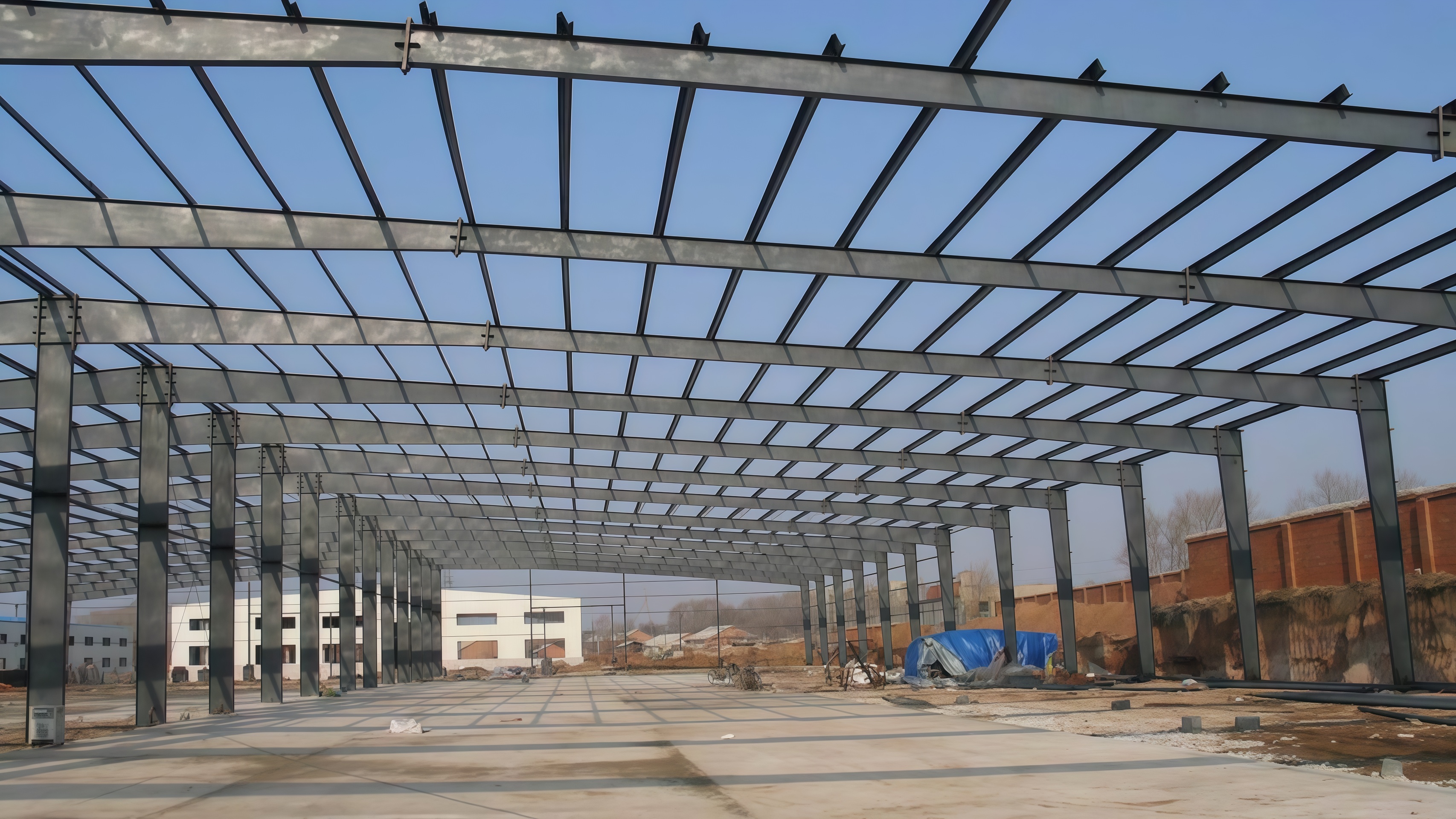 Large Span Canopy Truss Framing