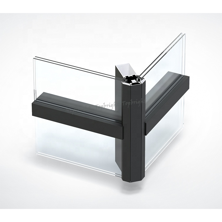 Glass Unitized Curtain Wall Cladding System Price Aluminum Huge Curtain Walls