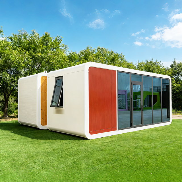 Prefab Steel Sandwich Panel Contemporary Modular Flat Pack Waterproof Steel Frame 20 Ft 40 Ft Container House Office Shop