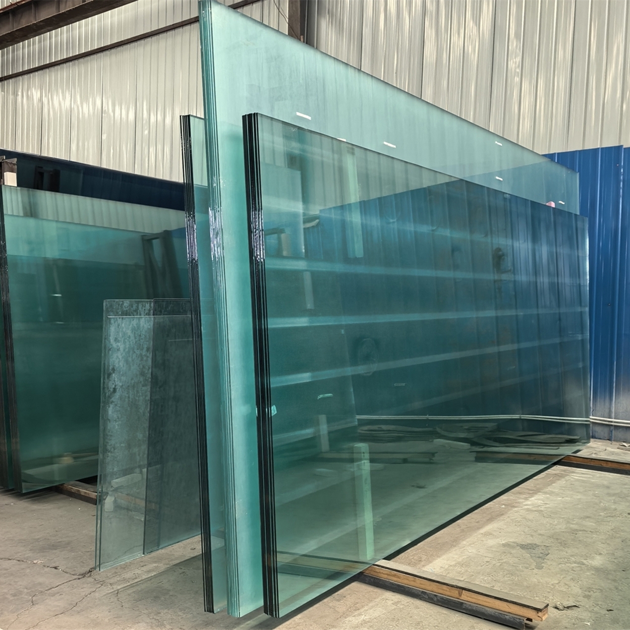 Ultra Clear Tempered Glass Unitized Solid Structure Curtain Wall for Industrial Hotel Bathroom Staircase Supermarket Modern