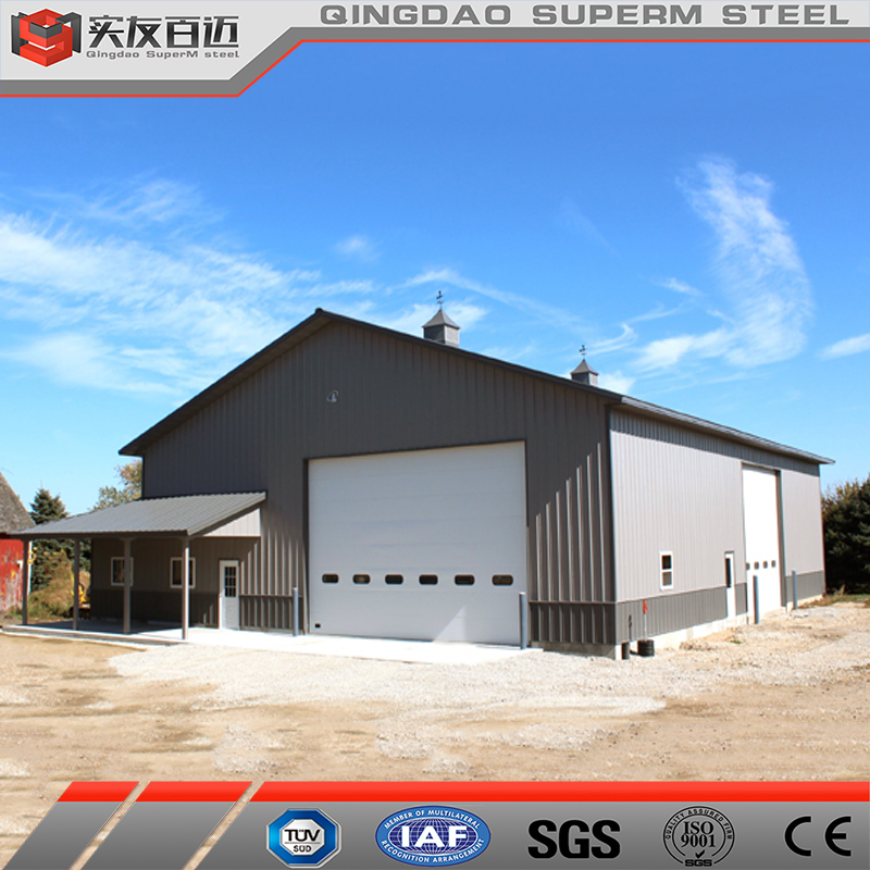 Prefab Steel Structure House Insulated Metal Barn Building Prefabricated Home Barndominium
