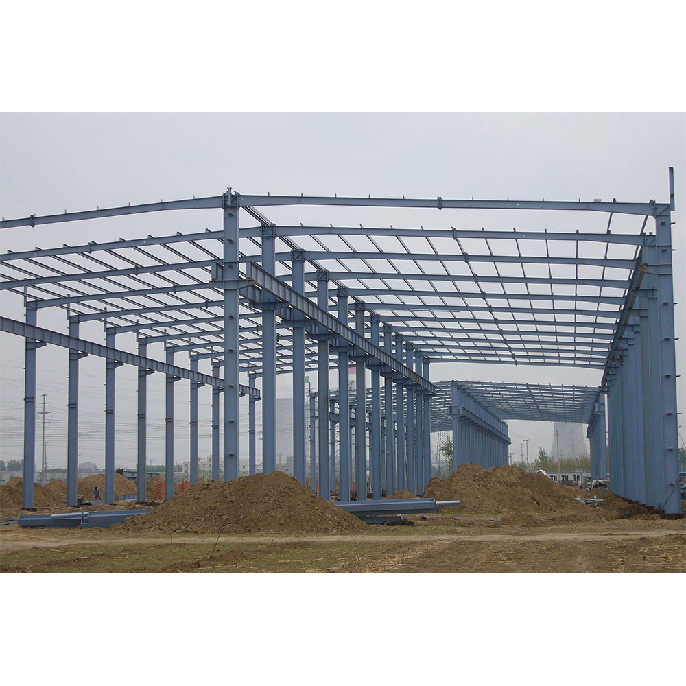 Smart Heavy Duty Steel Space Frame 45x75ft Logistics Distribution Anti-Leak Welding &amp; Cutting Steel Structure Warehouse