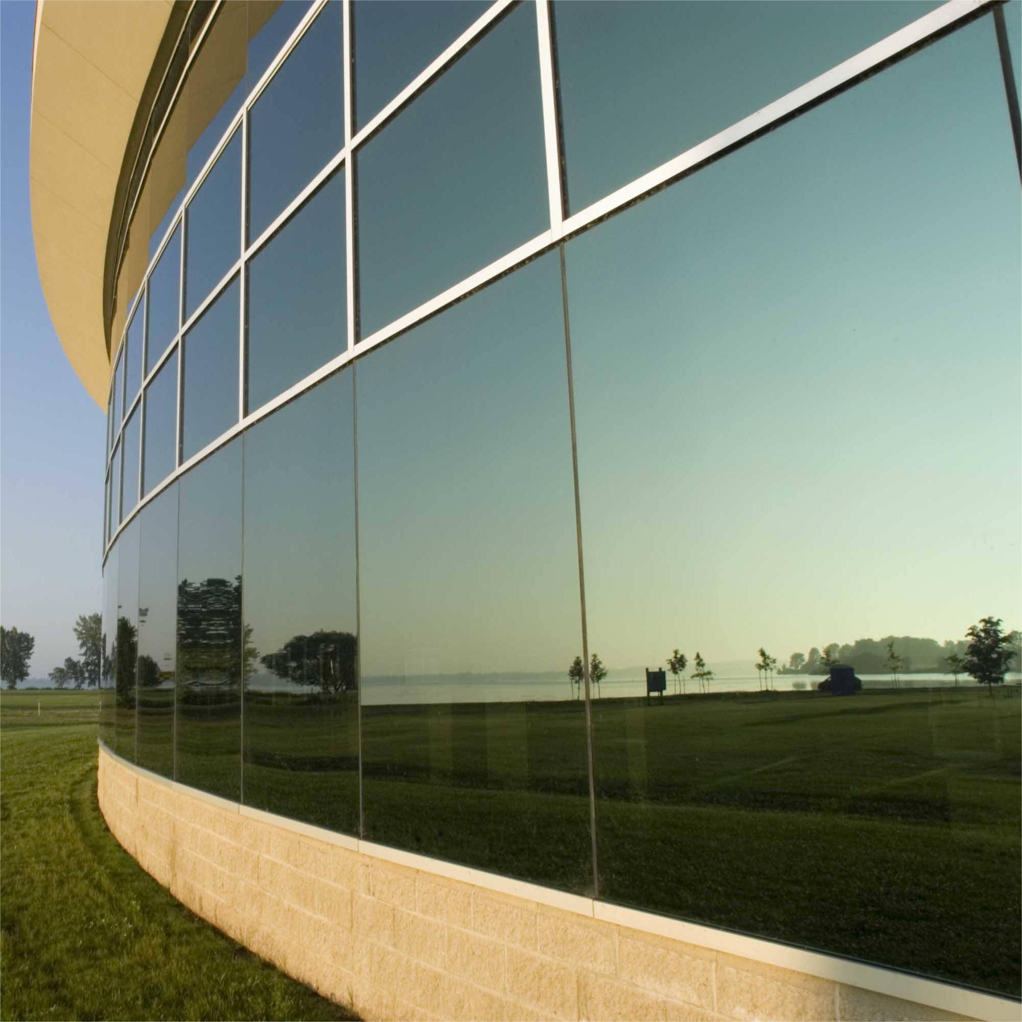 Exterior Visible Exposed or Concealed Frame Double Glass Aluminum Unitized Curtain Wall for Project